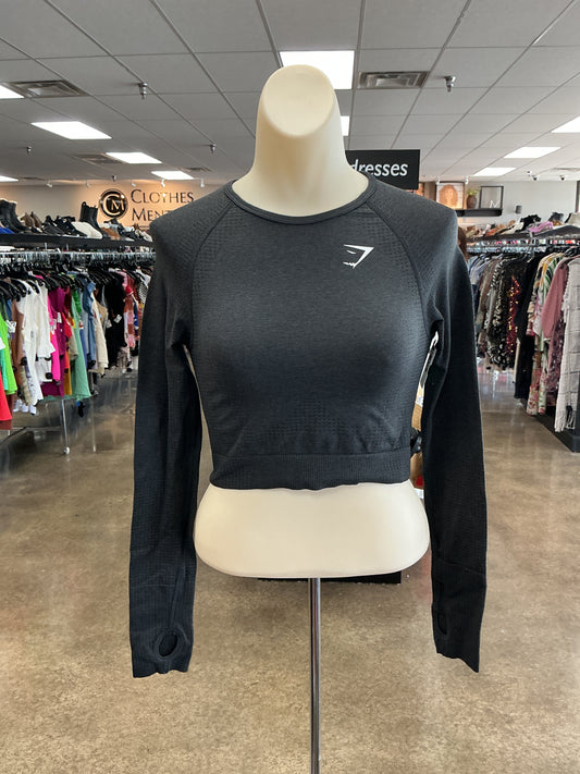Athletic Top Ls Crewneck By Gym Shark In Grey, Size:S