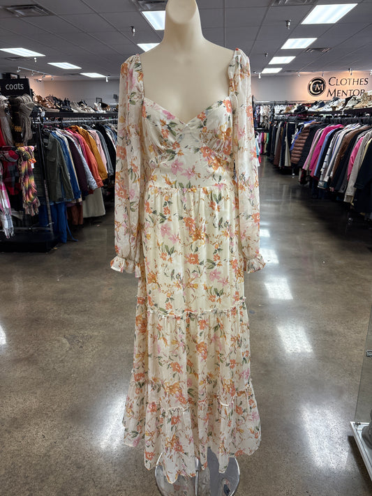 Dress Casual Maxi By Promesa In Floral Print, Size:M