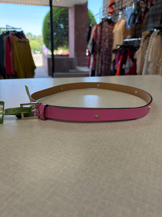 Belt Designer By Kate Spade In Pink & Red, Size:Xlarge