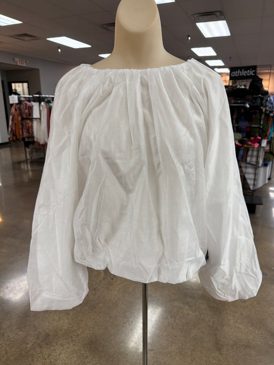 Top Ls By Banana Republic In White, Size:Xs