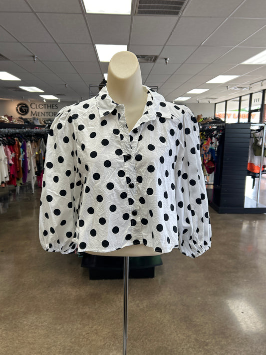 Top Ls By Zara In Polkadot Pattern, Size:S
