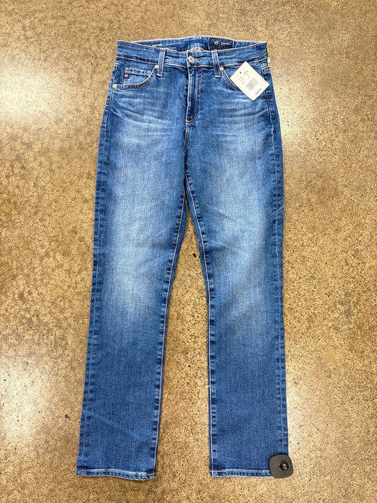 Jeans Straight By Adriano Goldschmied In Blue Denim, Size:4
