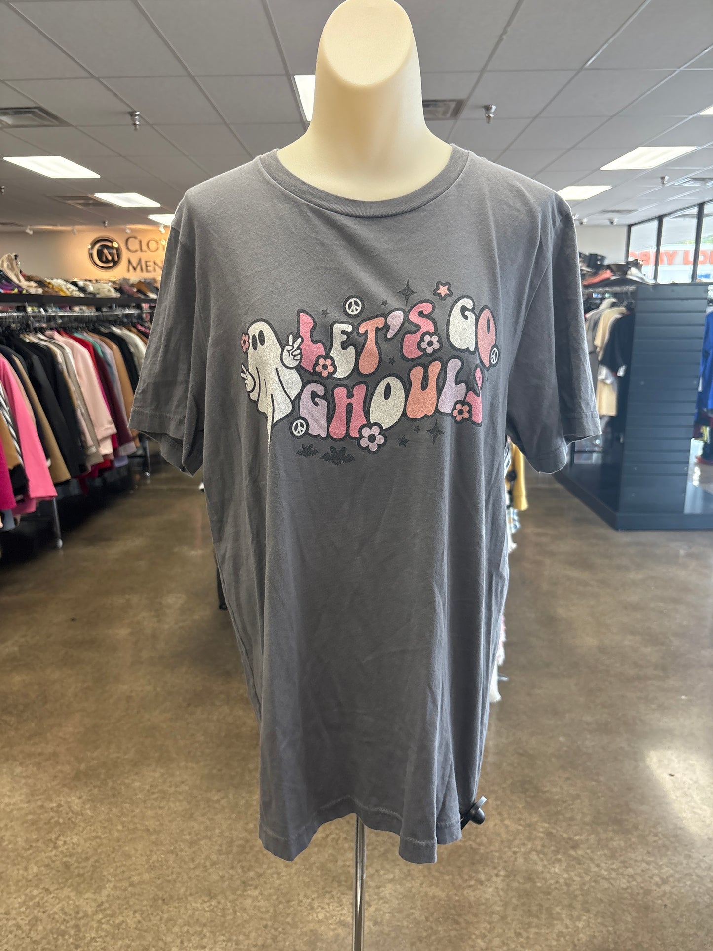 Top Ss By Bella + Canvas In Grey, Size:L