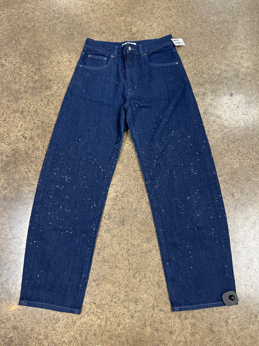Jeans Wide Leg By Madewell In Blue Denim, Size:4