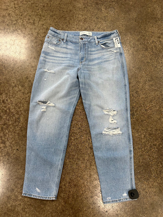 Jeans By Abercrombie And Fitch In Blue Denim, Size:12