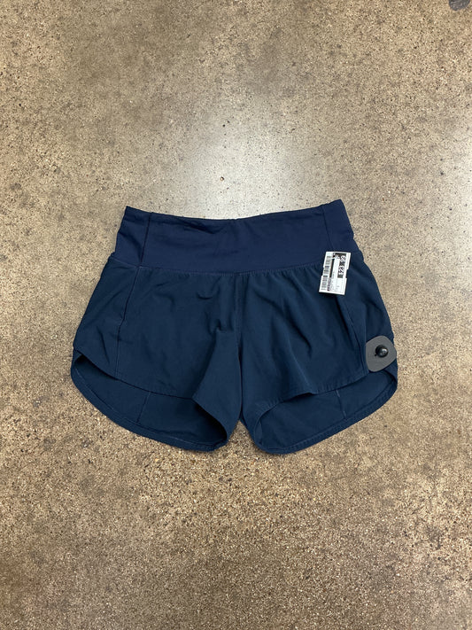 Athletic Shorts By Lululemon In Navy, Size:2