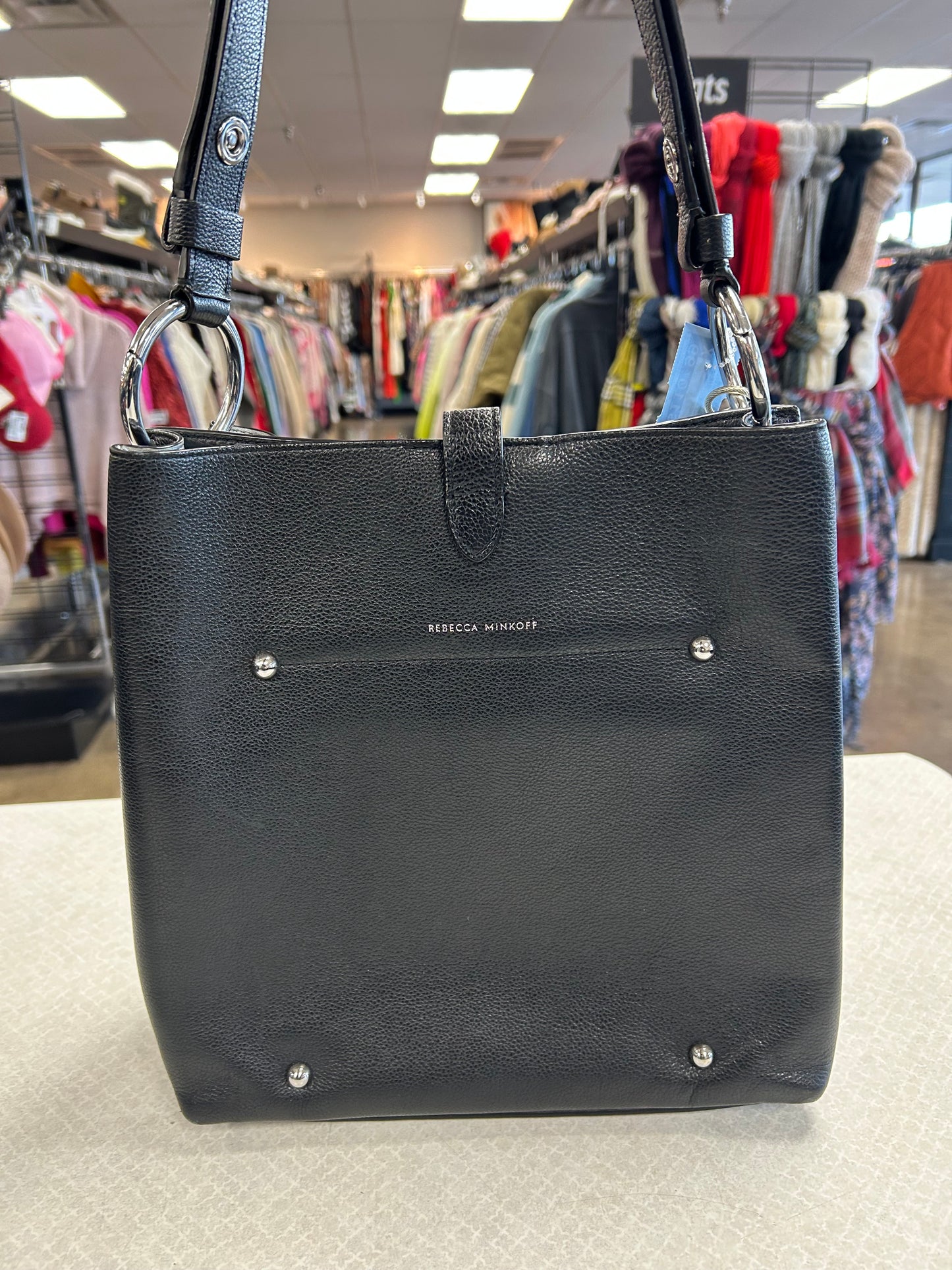 Handbag Designer By Rebecca Minkoff In Black, Size:Medium