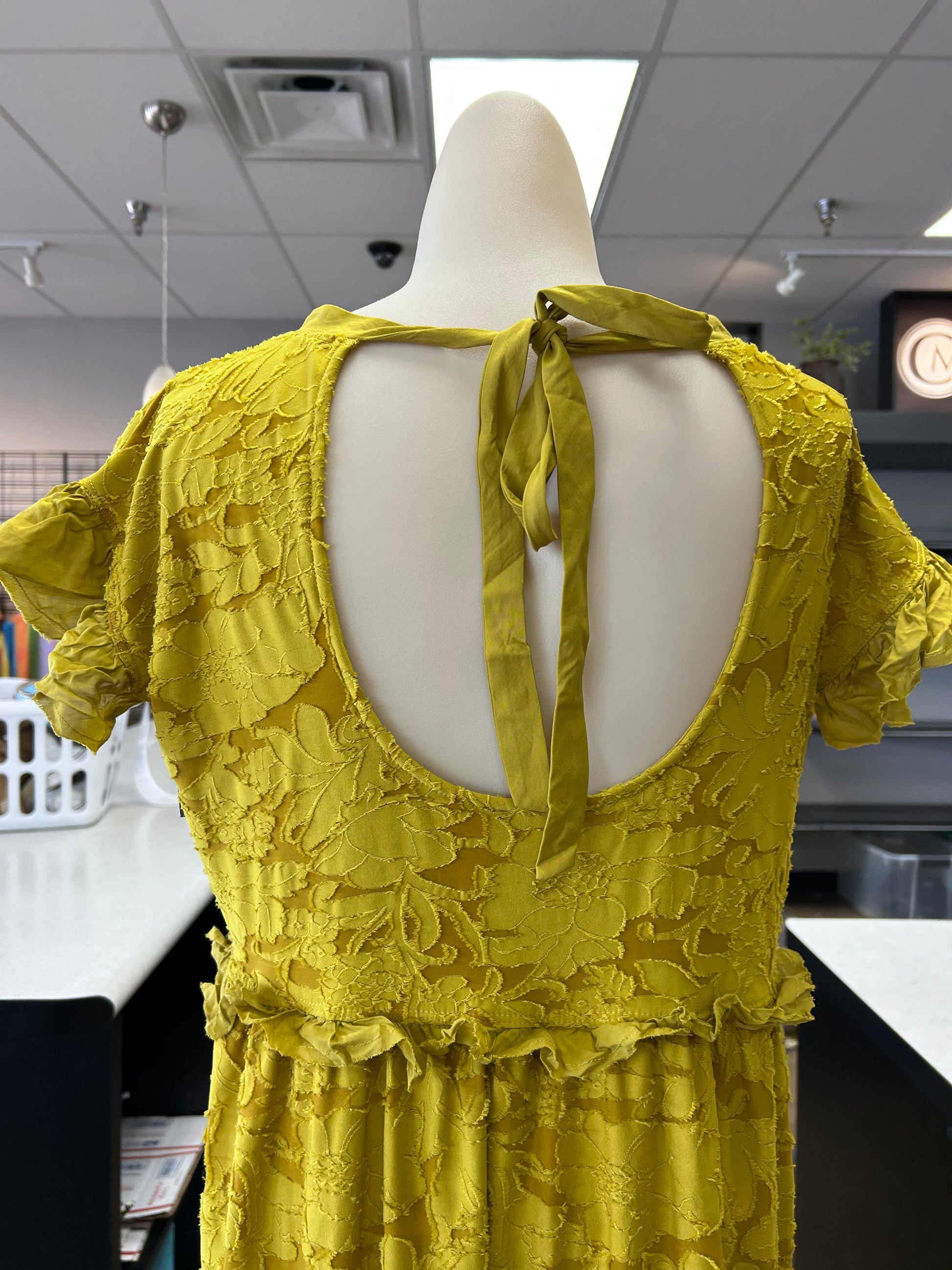 Dress Casual Short By Anthropologie In Yellow, Size:Xs Clothes Mentor Little Rock AR #269 Dress Casual Short By Anthropologie In Yellow, Size:Xs Clothes Mentor Little Rock AR #269