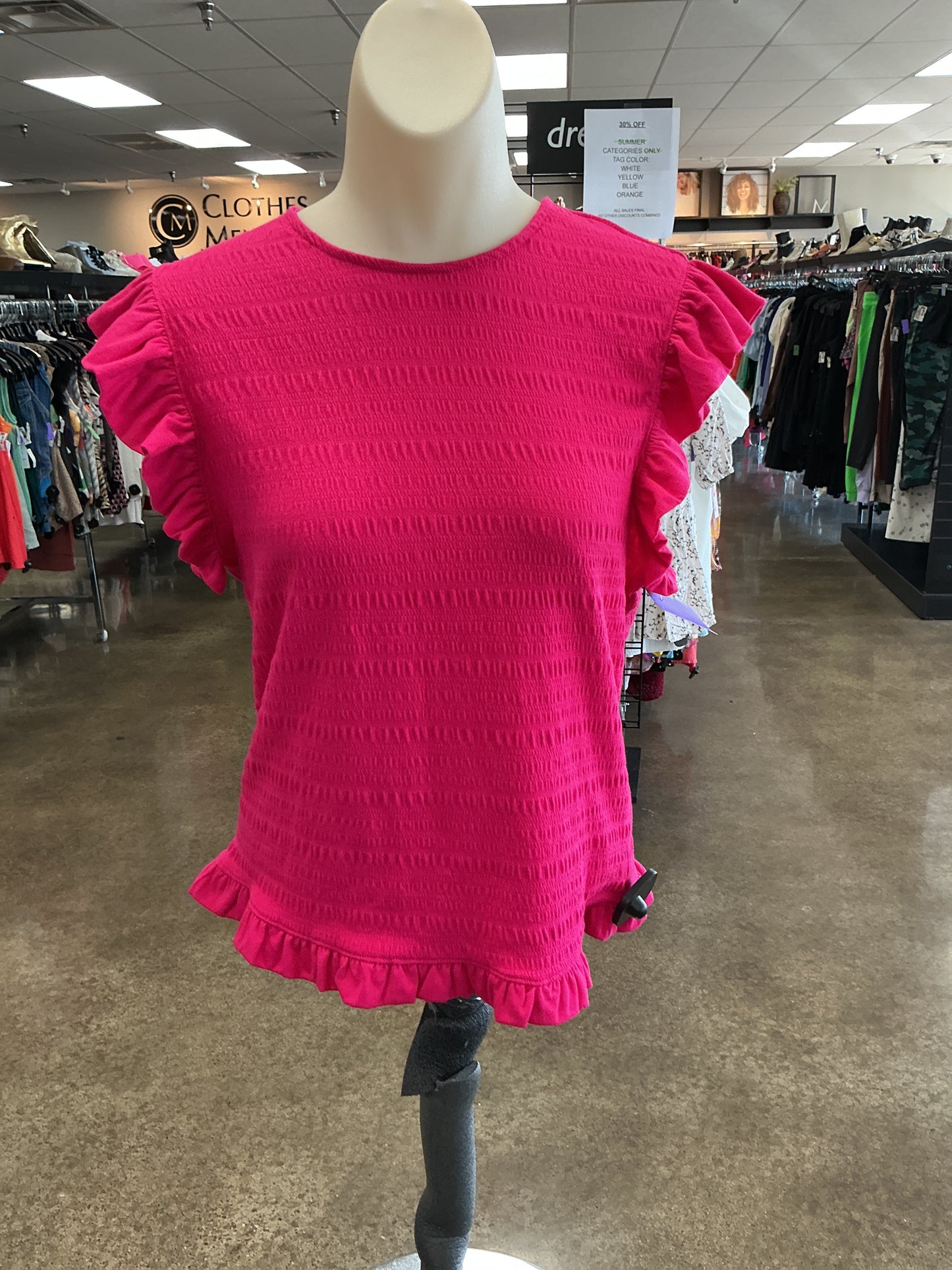 Top Ss By Express In Pink, Size:L