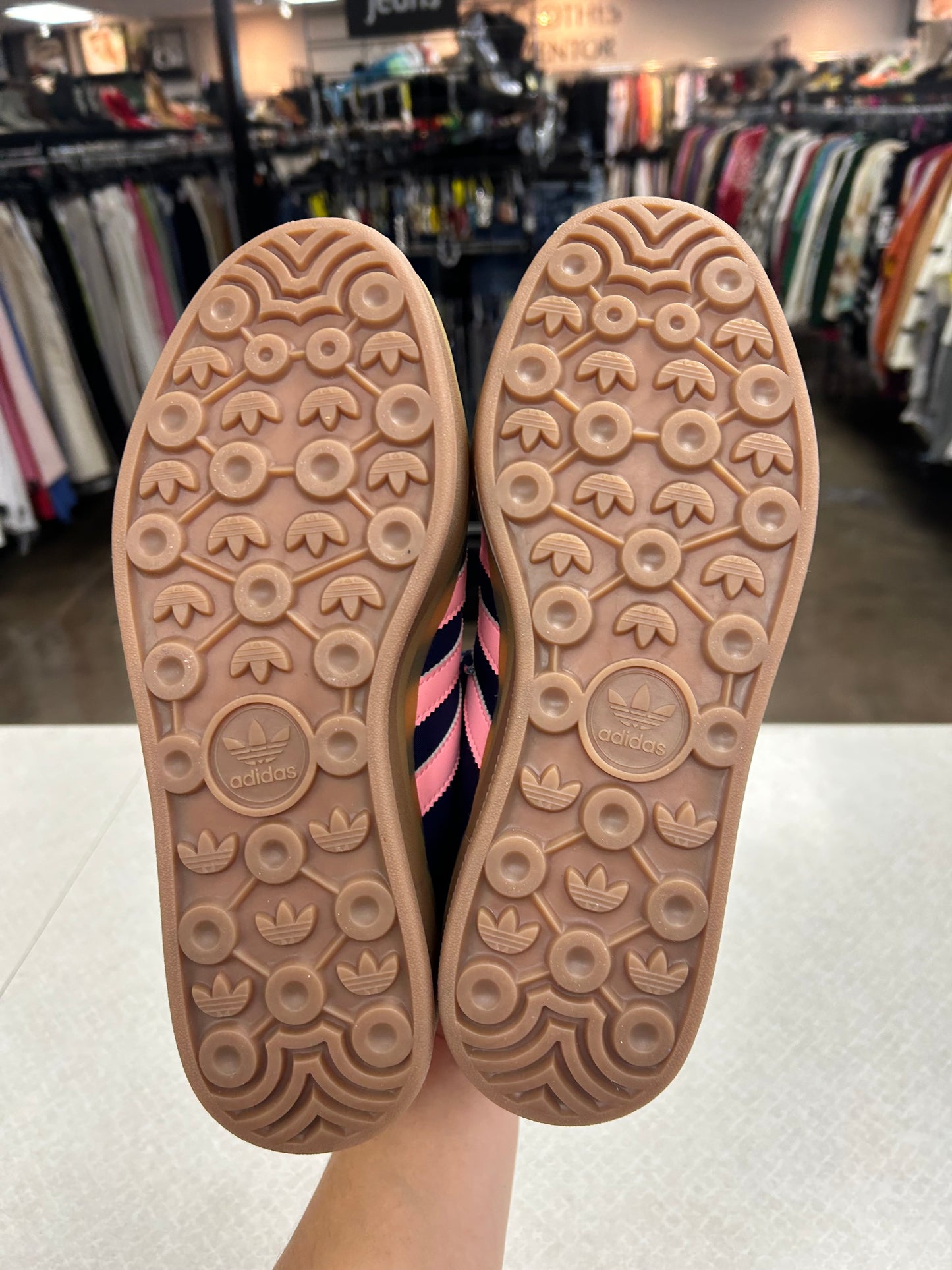 Shoes Sneakers Platform By Adidas In Blue & Pink, Size:8