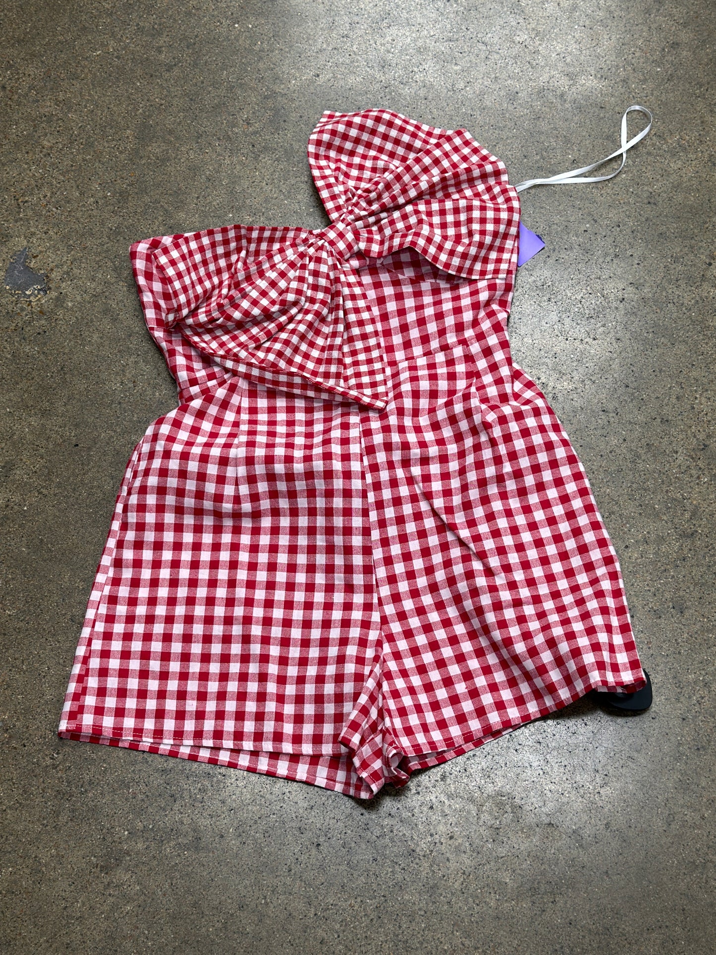 Romper By Petal & Pup In Red & White, Size:S