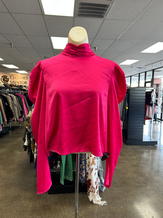 Blouse Ls By Clothes Mentor In Pink, Size:L