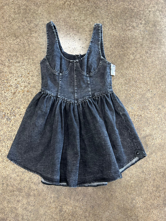Dress Casual Short By 12Th Tribe In Black Denim, Size:Xl