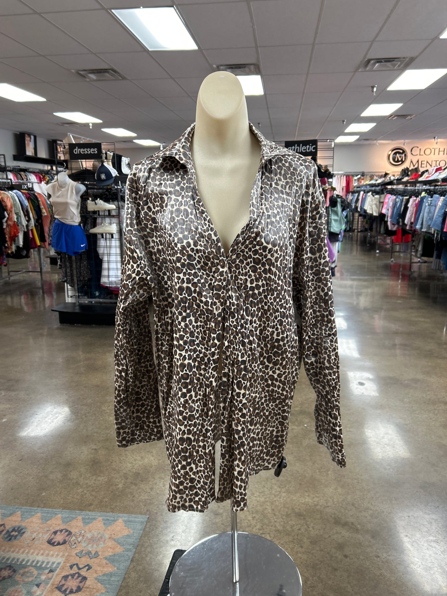 Top Ls By Entro In Animal Print, Size:Xl