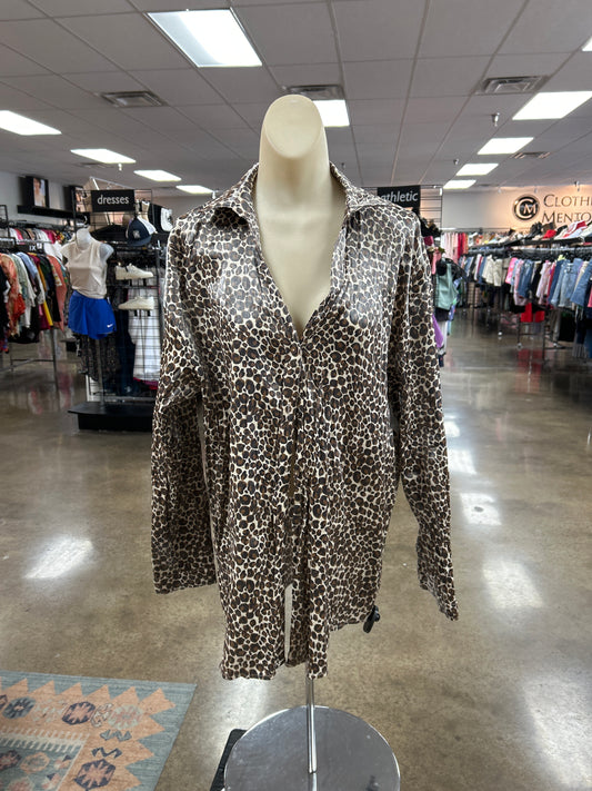 Top Ls By Entro In Animal Print, Size:Xl
