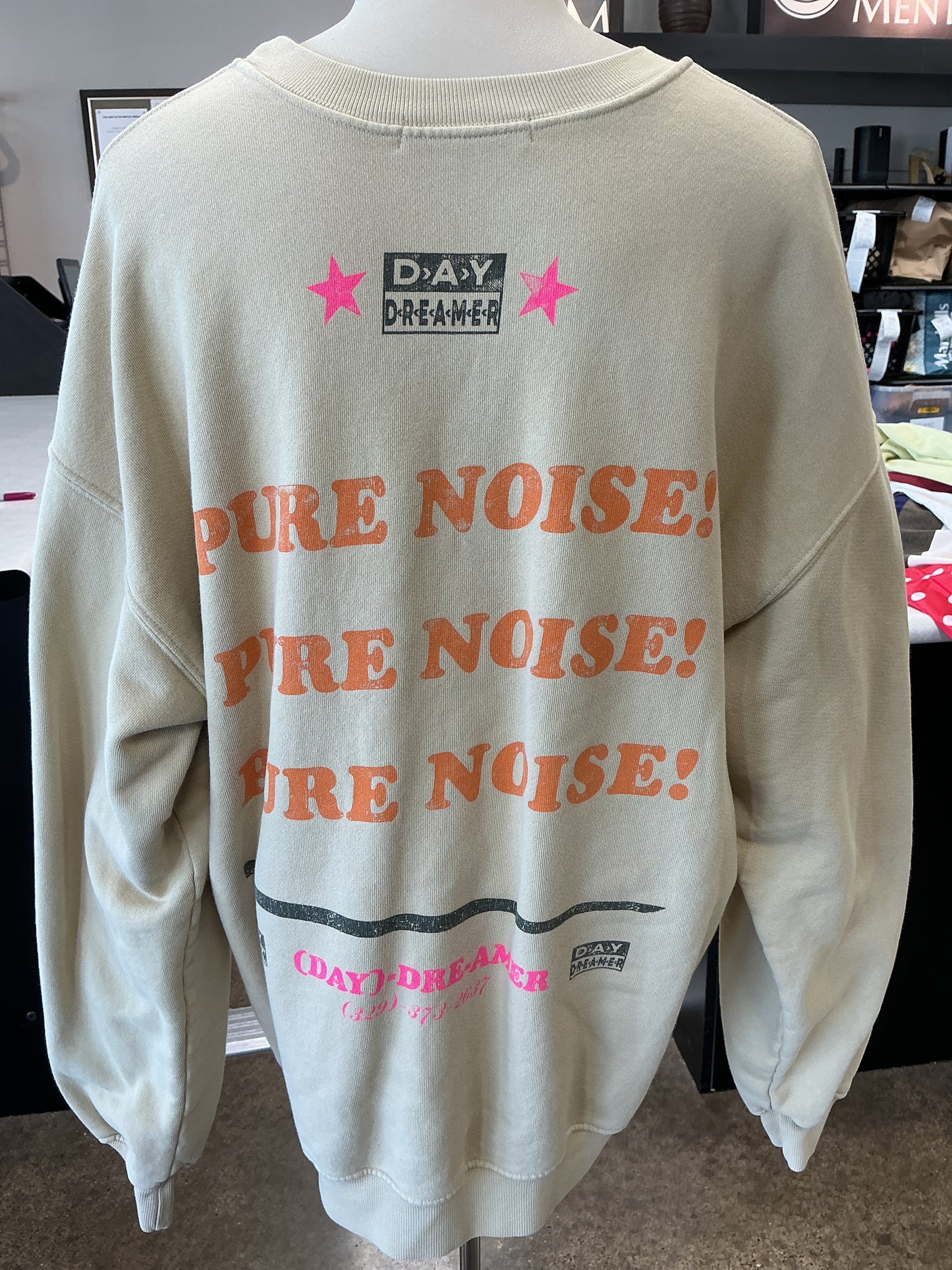 Sweatshirt Crewneck By Daydreamer In Tan, Size:S