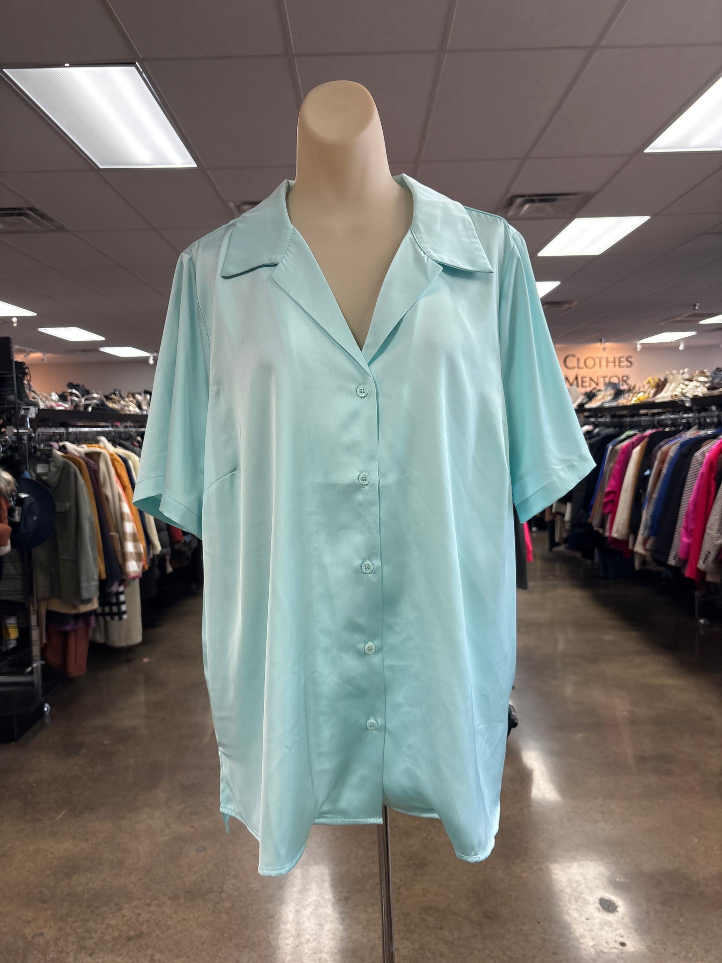 Top Ss By Skies Are Blue In Blue, Size:1X