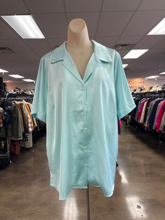 Top Ss By Skies Are Blue In Blue, Size:1X