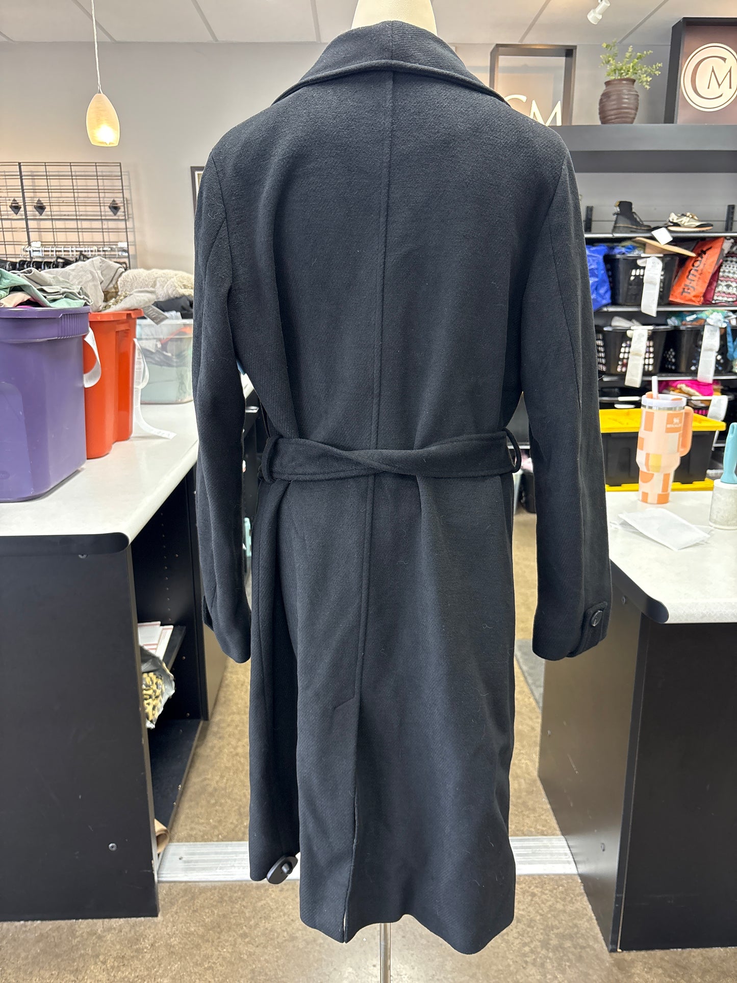 Coat Peacoat By Avec Les Filles In Black, Size:S