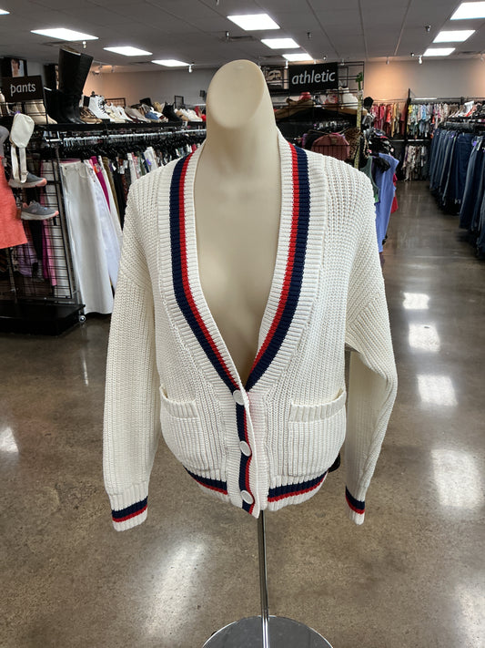 Sweater Cardigan By Sonoma In White, Size:S