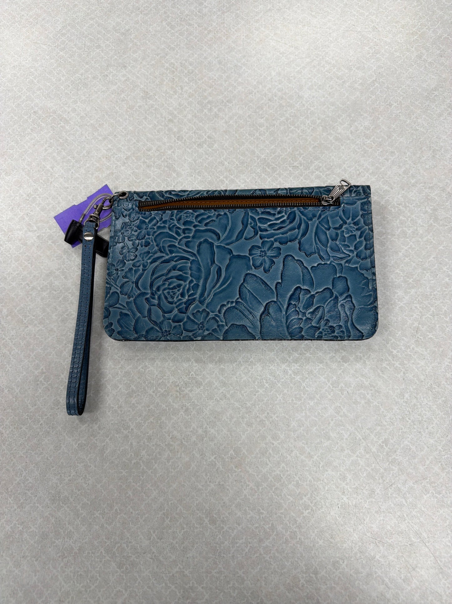 Wristlet Designer By Patricia Nash In Blue, Size:Medium
