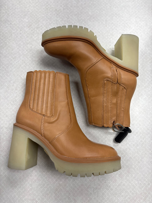 Boots Ankle Heels By Oasis Society In Tan, Size:6
