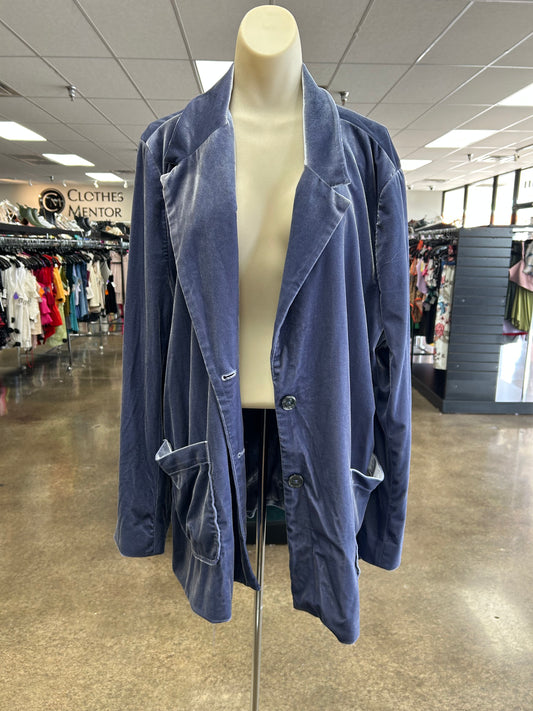 Blazer By Soft Surroundings In Blue, Size:3X