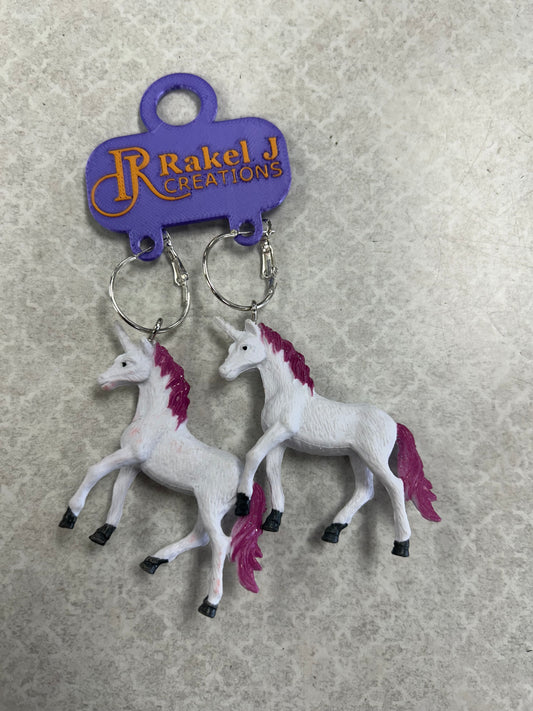 Earrings Dangle/Drop By Clothes Mentor In Pink & White