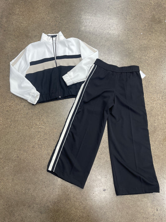 Lounge Set Pants By Zara In Black & White, Size:S