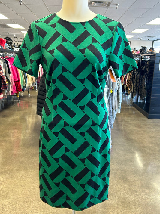 Dress Casual Short By Trina By Trina Turk In Black & Green, Size:Xs