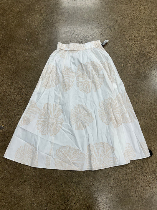Skirt Maxi By Marie Oliver In Tan & White, Size:Xs