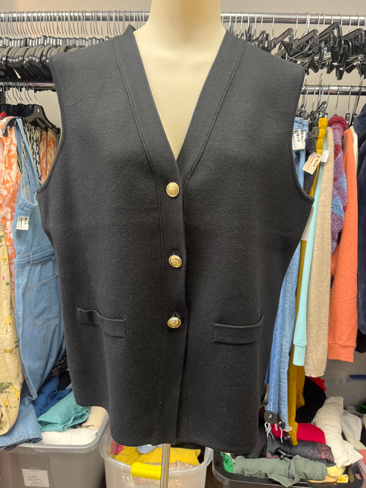 Vest Other By Tahari By Arthur Levine In Black, Size:Xl