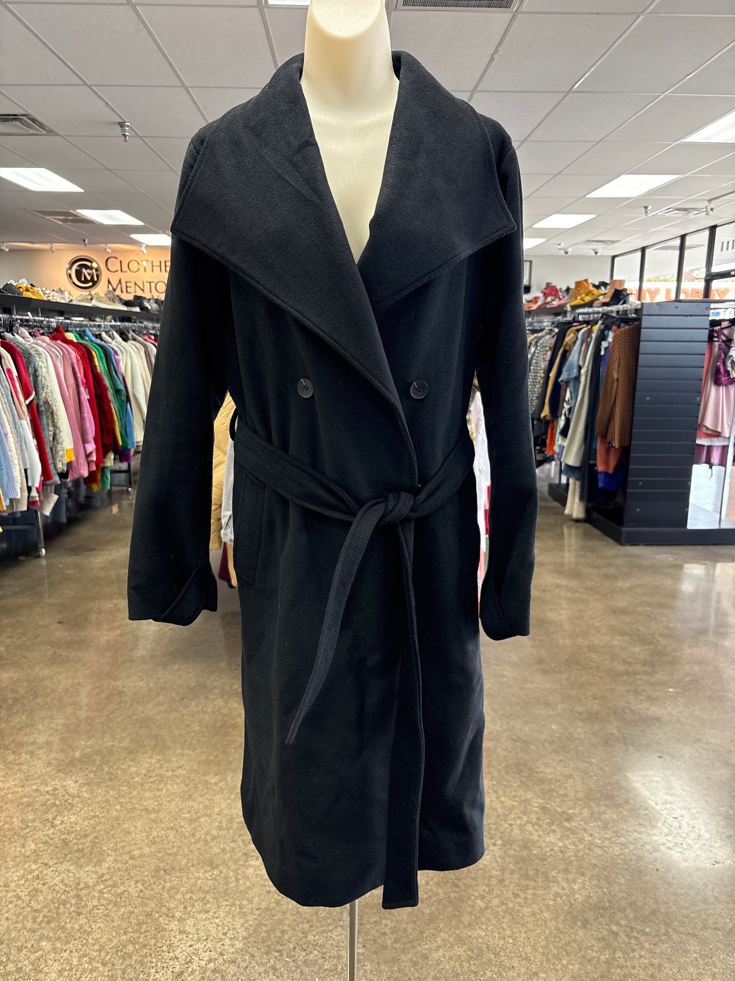 Coat Peacoat By Avec Les Filles In Black, Size:S