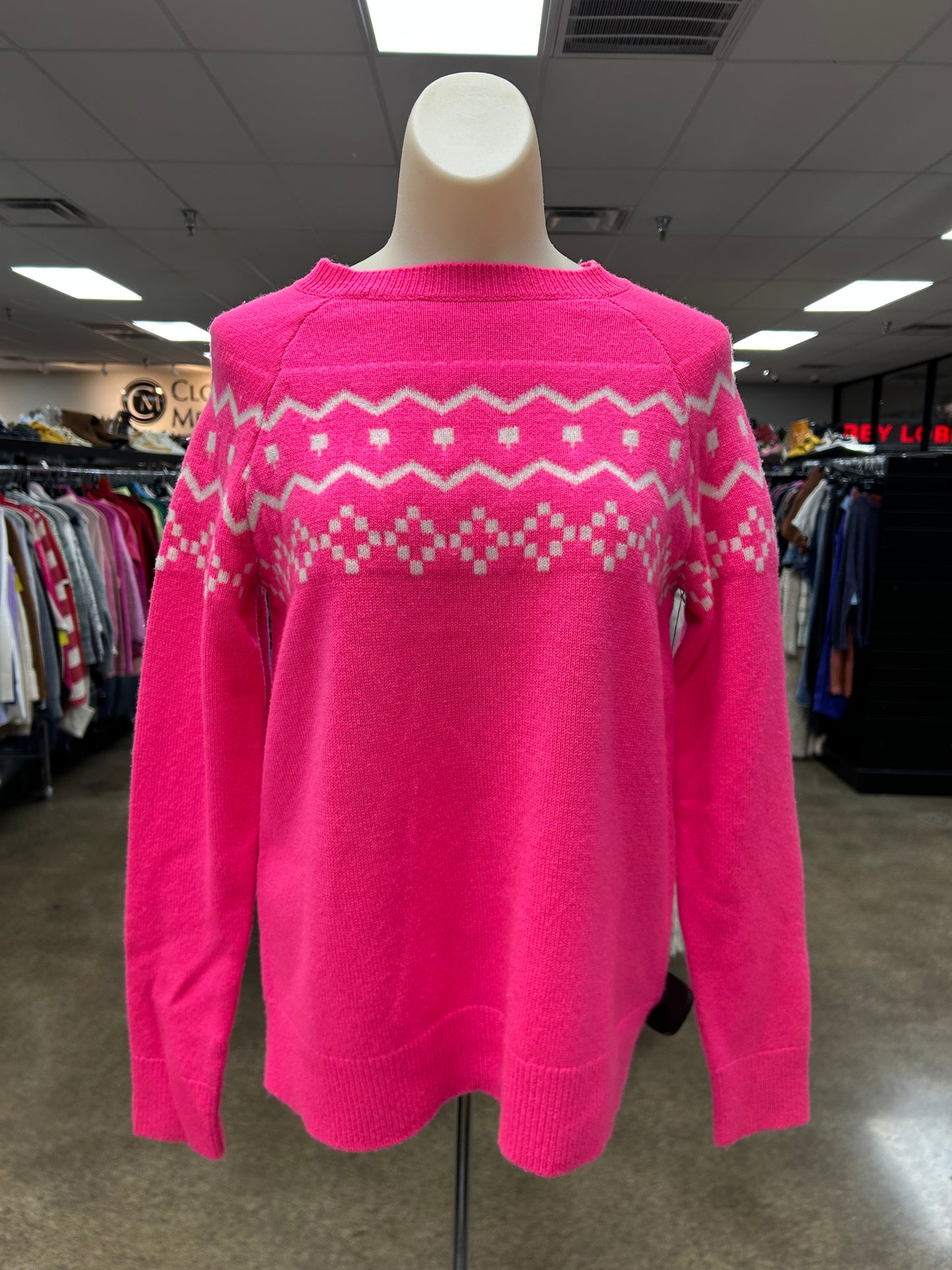 Sweater By Sail To Sable In Pink & White, Size:S