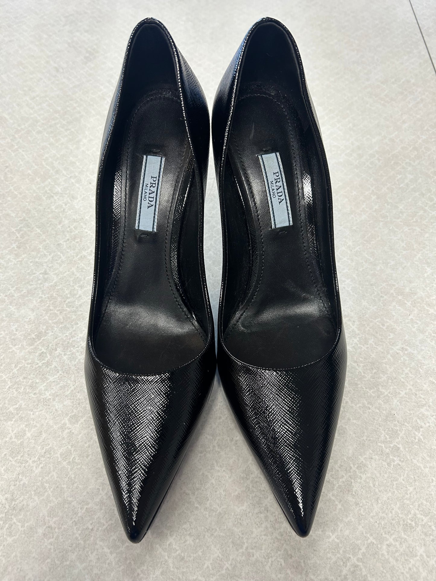 Shoes Luxury Designer By Prada In Black, Size:7