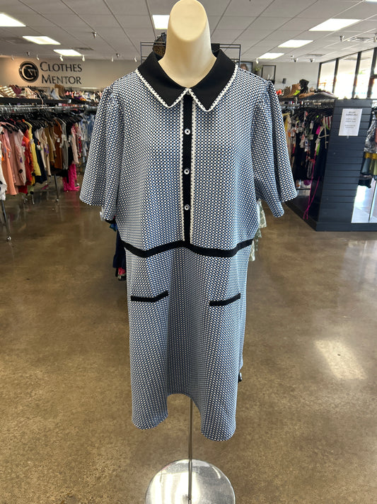 Dress Casual Short By Modcloth In Blue, Size:2X