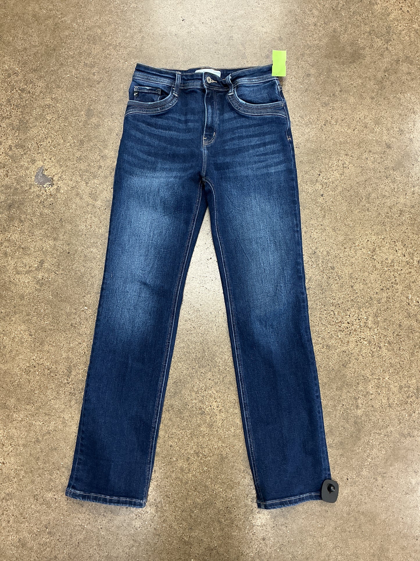 Jeans Straight By Kancan In Blue Denim, Size:6