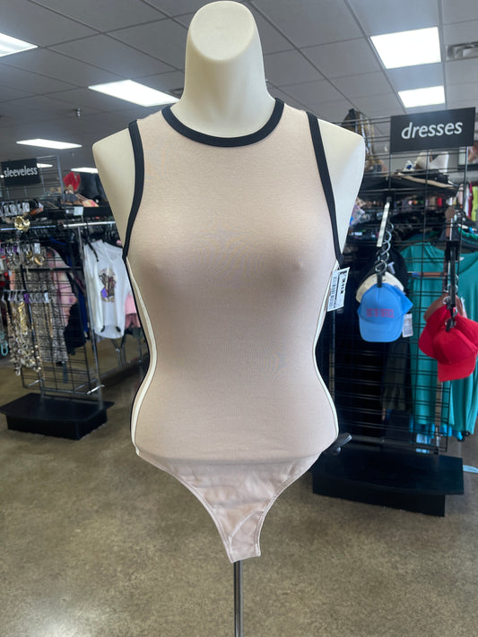 Bodysuit By Le Lis In Tan, Size:Xs