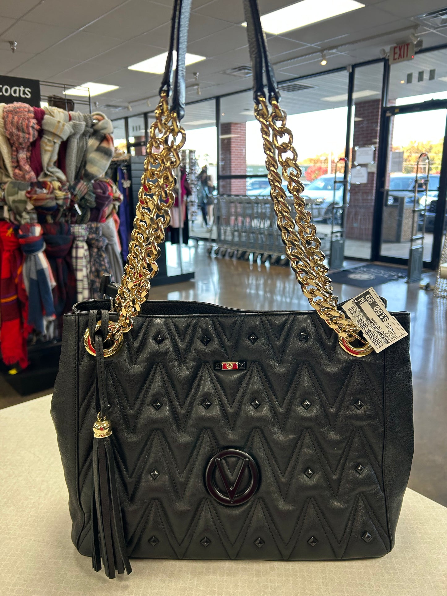 Handbag Designer By Valentino-Mario In Black, Size:Medium