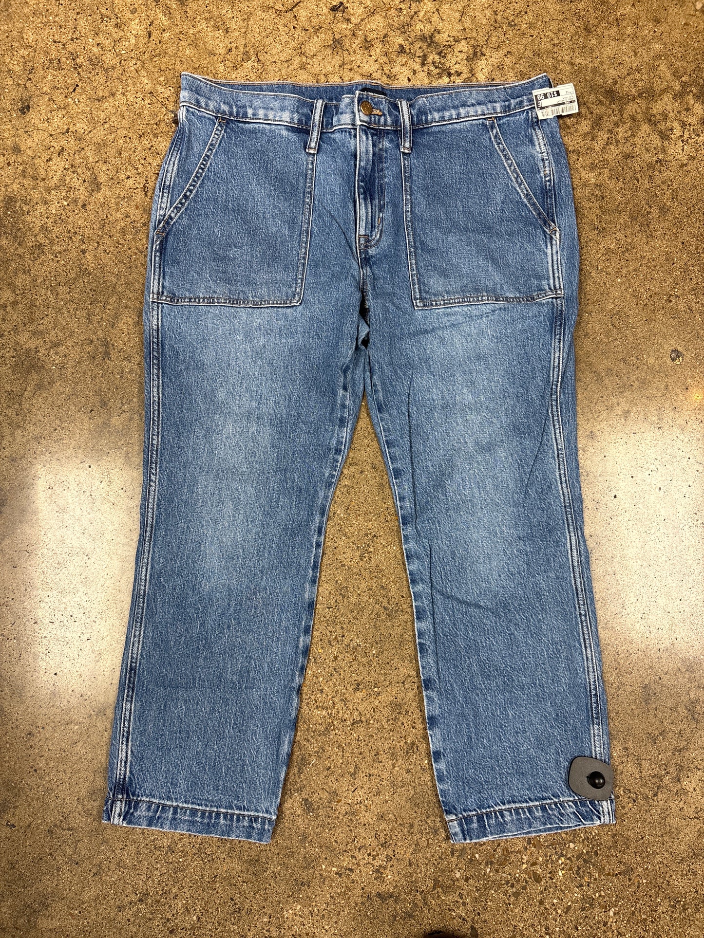 Jeans Straight By J. Crew In Blue Denim, Size:12