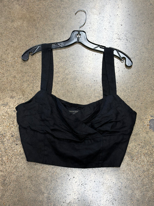Top Sleeveless By Banana Republic In Black, Size:16