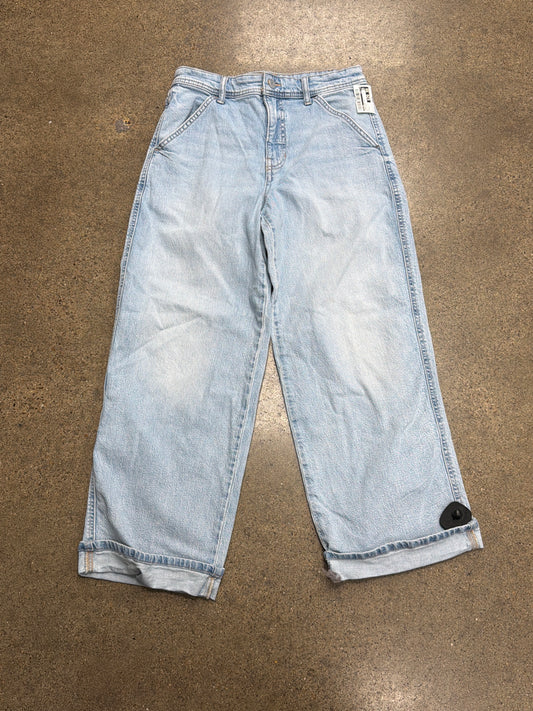 Jeans Wide Leg By Pilcro In Blue Denim, Size:4