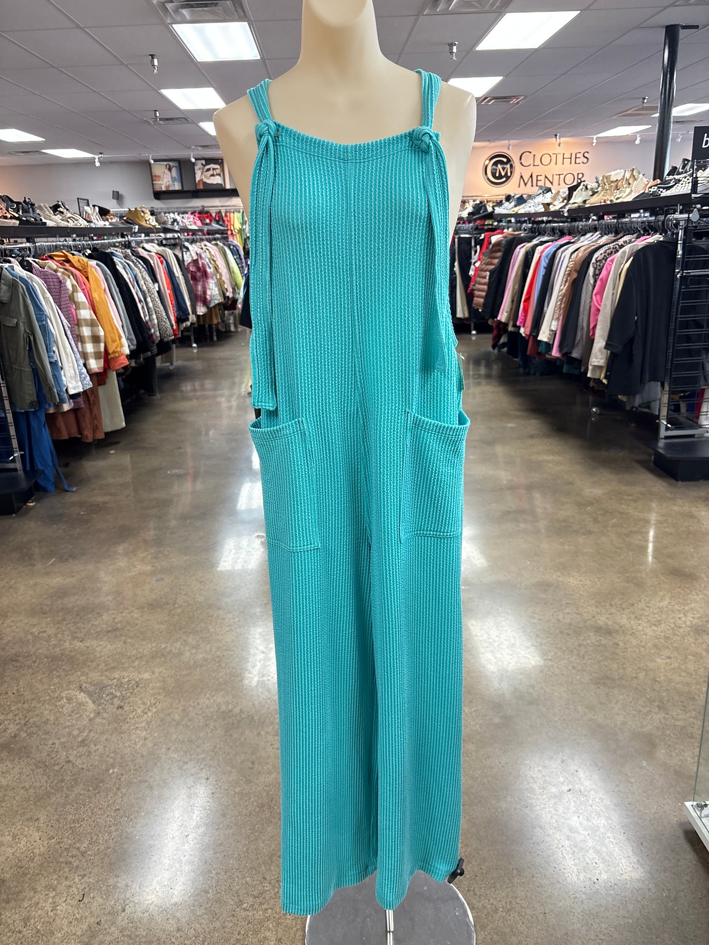 Jumpsuit By Zenana In Blue, Size:S