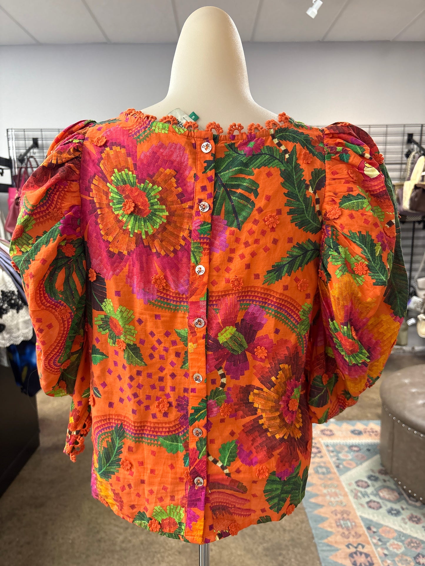 Top Ss By Farm Rio In Orange, Size:S