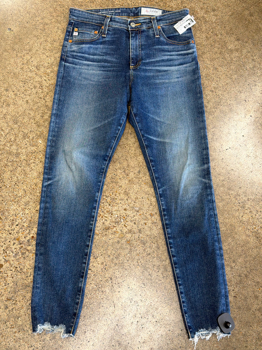 Jeans Skinny By Adriano Goldschmied In Blue Denim, Size:6