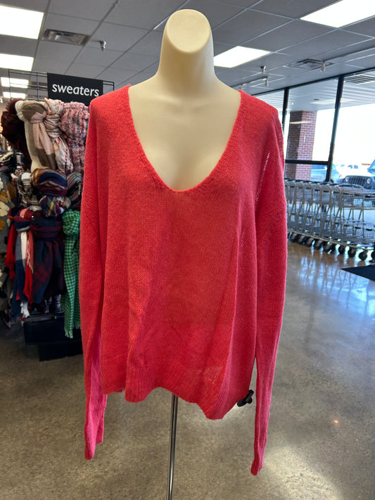 Sweater By Free People In Red, Size:S