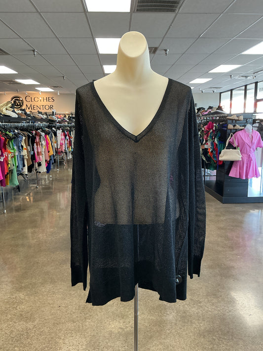 Top Ls By Black Label In Black, Size:L
