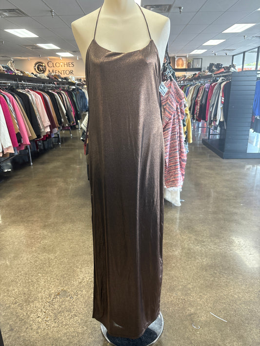 Dress Party Long By Clothes Mentor In Gold, Size:M