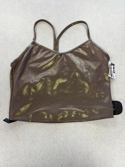 Athletic Bra By Clothes Mentor In Gold, Size:S