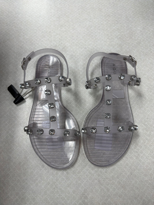 Sandals Flats By Aqua In Clear, Size:8